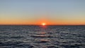 Sunset in Santa Monica Beach